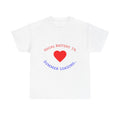 Summer Loading Tee — "Social Battery 1%" Heart Graphic