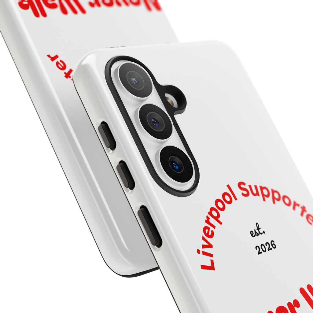 Liverpool Supporter Tough Case — "Never Walk Alone Again" Phone Cover