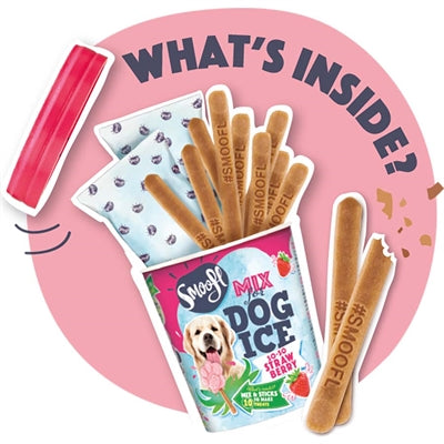 Smoofl Ice Mix For Dogs Strawberry