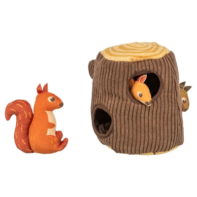 Trixie Log With Squirrel