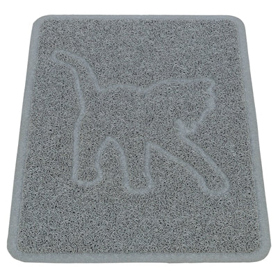 Trixie Cat Litter Mat Cat Silhouette Pvc Light Grey