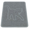 Trixie Cat Litter Mat Cat Silhouette Pvc Light Grey