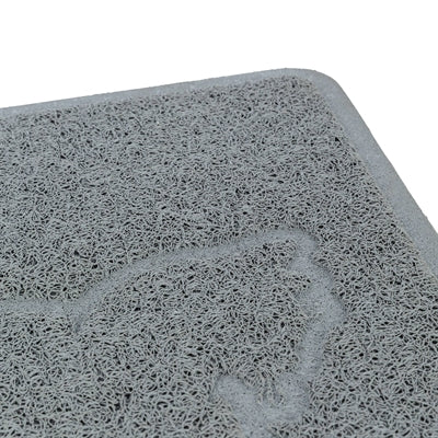 Trixie Cat Litter Mat Cat Silhouette Pvc Light Grey