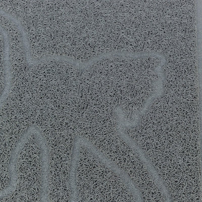 Trixie Cat Litter Mat Cat Silhouette Pvc Light Grey