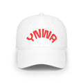 YNWA Embroidered Baseball Cap — Low Profile Red Lettering