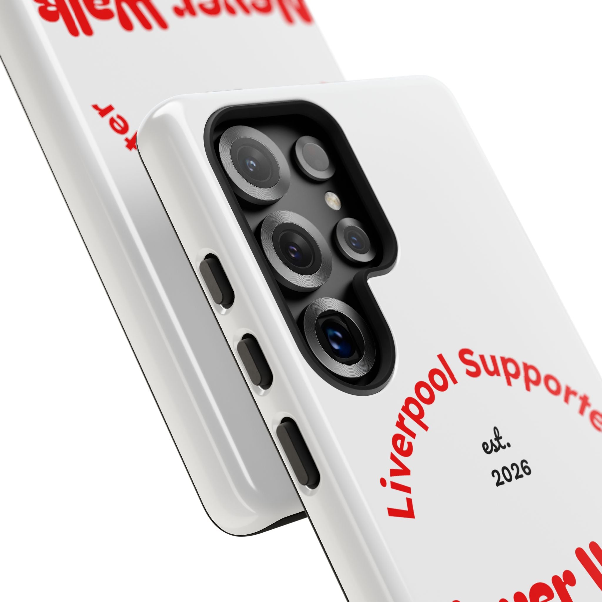 Liverpool Supporter Tough Case — "Never Walk Alone Again" Phone Cover