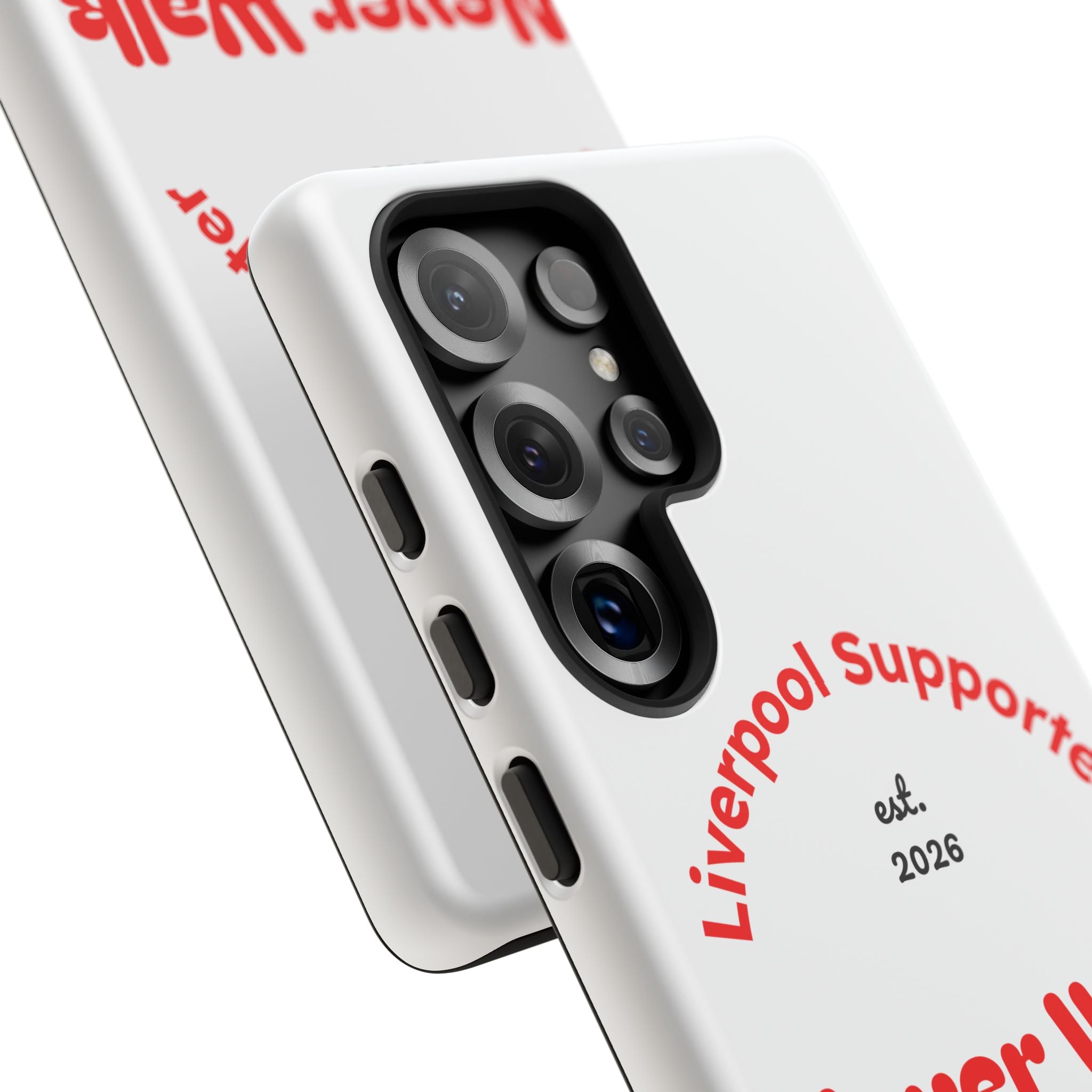 Liverpool Supporter Tough Case — "Never Walk Alone Again" Phone Cover